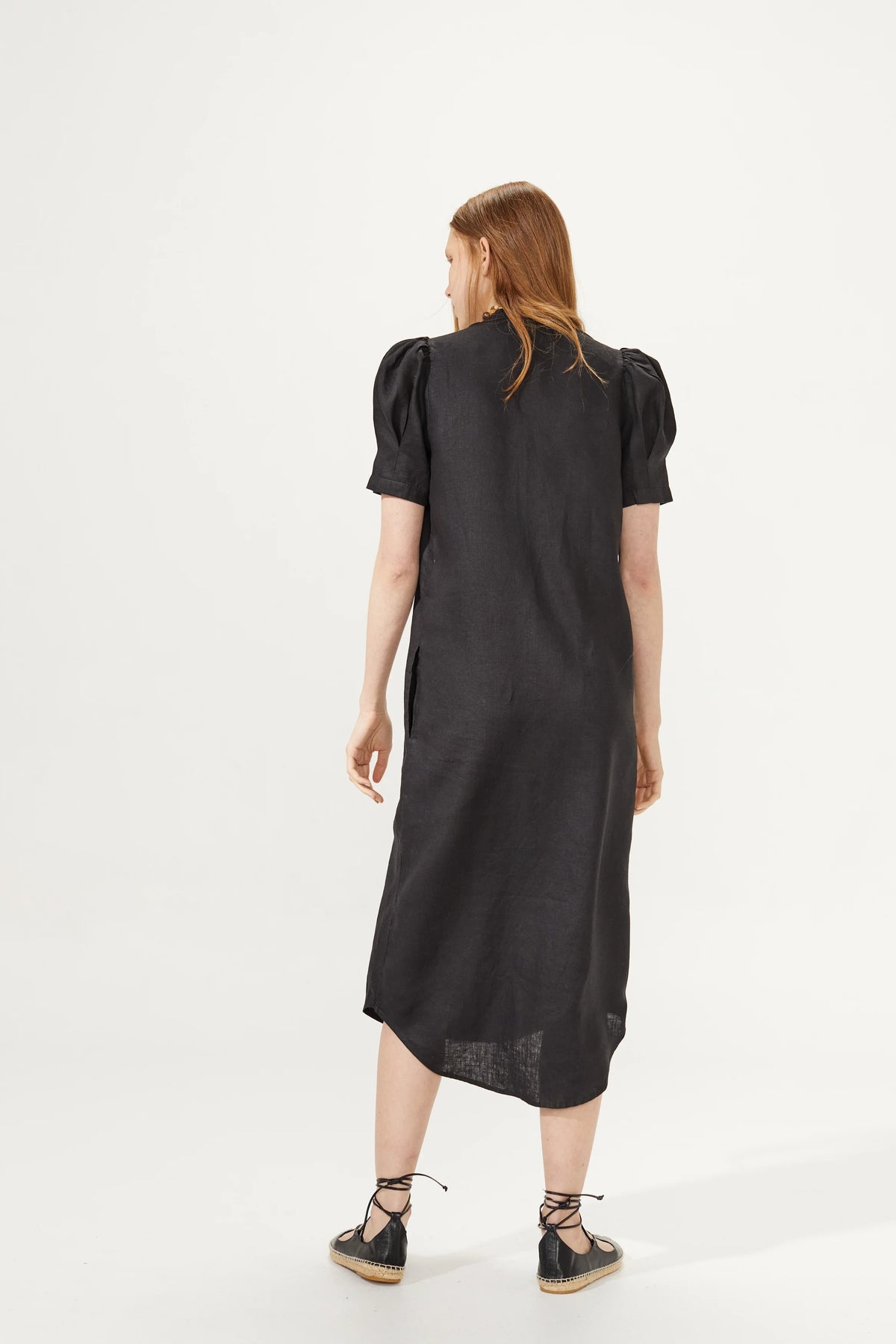 Athina Midi Linen Dress