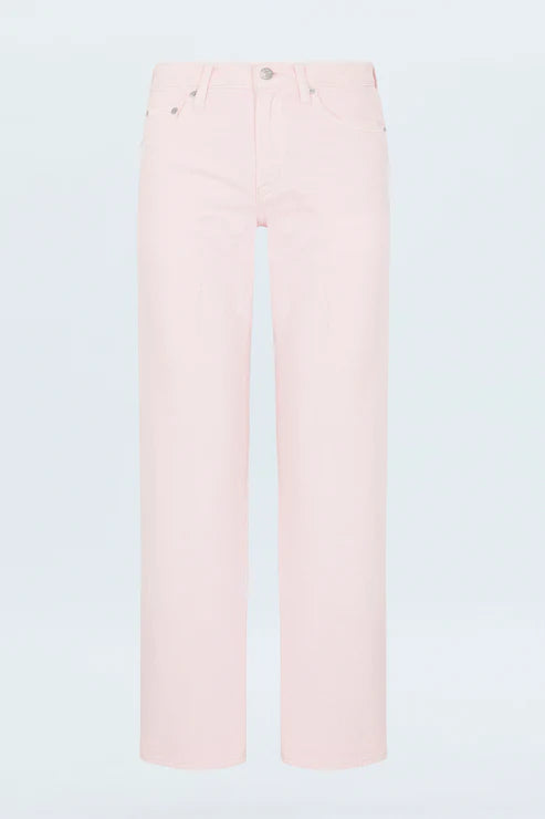 Lexi Mid Rise Bowed Straight Jean