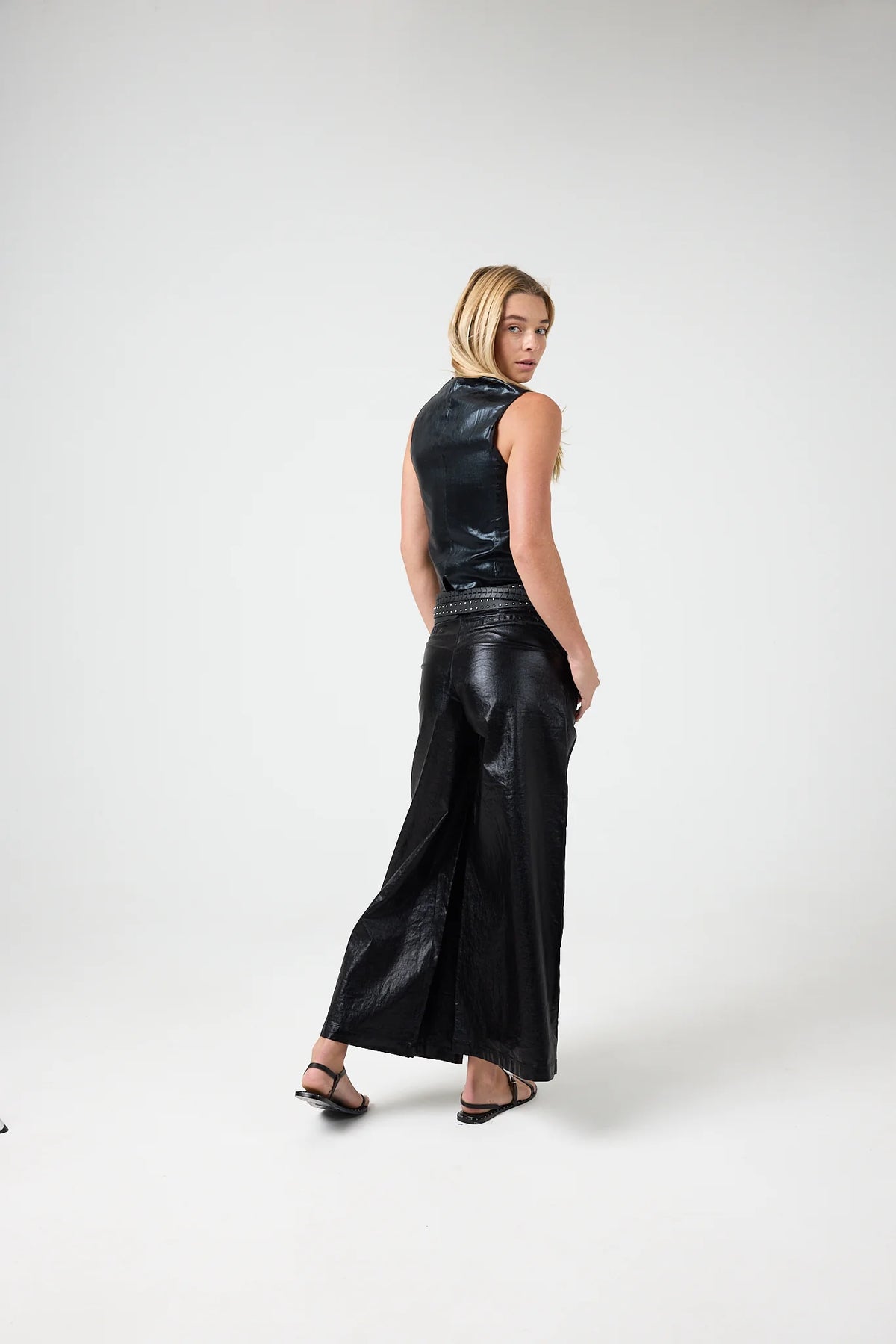 Jack Metallic Linen Vest