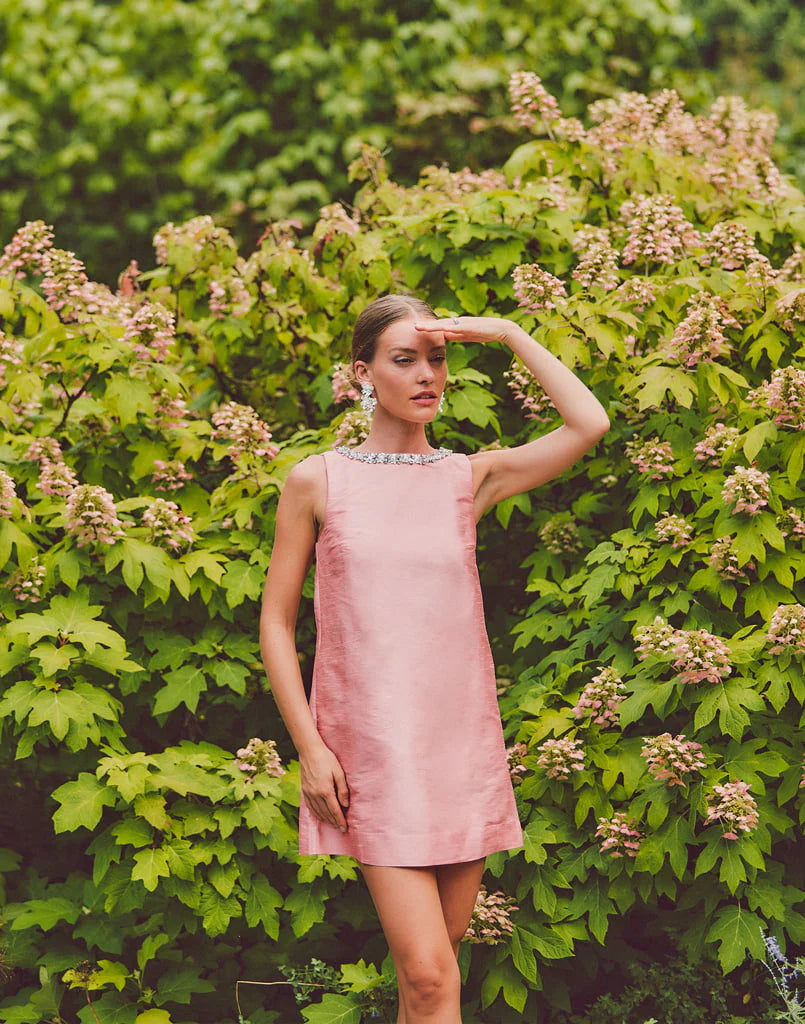 Manhattan Embellished Shift Mini Dress