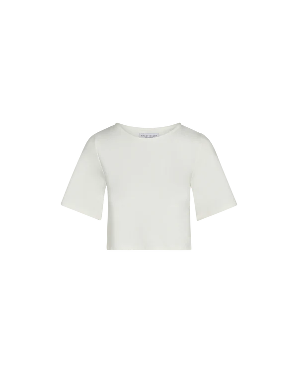 Ponte Knit Short Sleeve Top