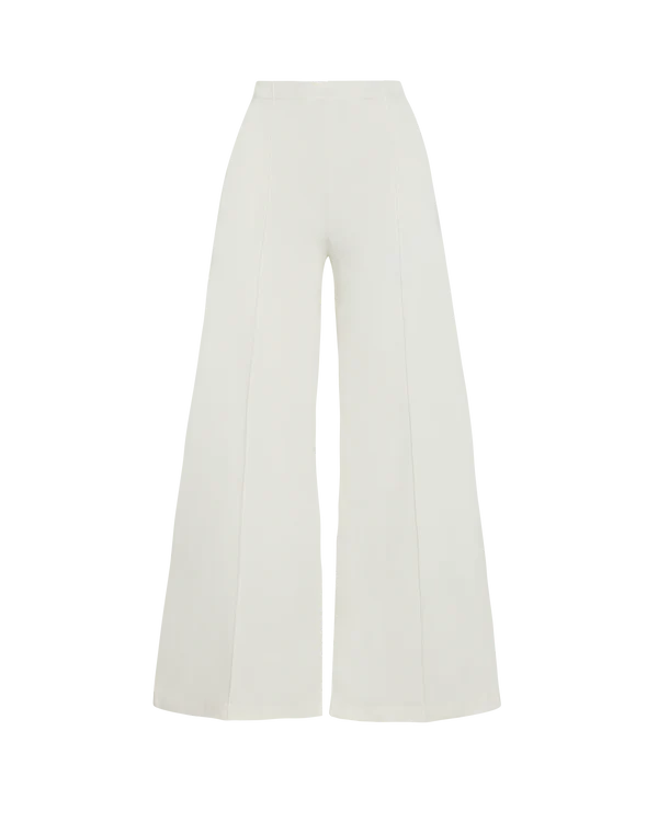 Ponte Knit Wide Leg Pant
