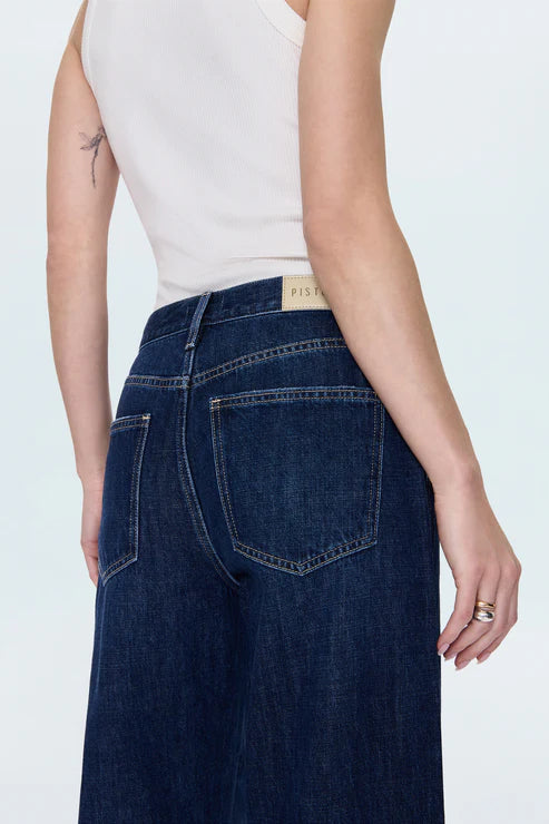 Kacey Mid Rise Cuffed Straight Jean