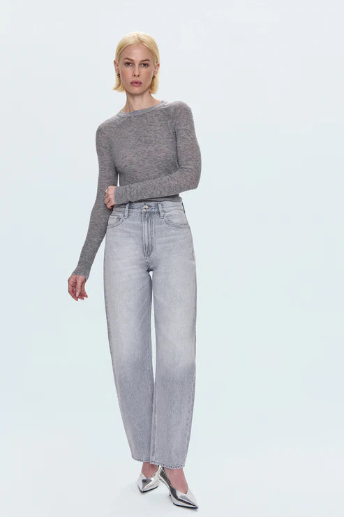 Wes High Rise Barrel Jean