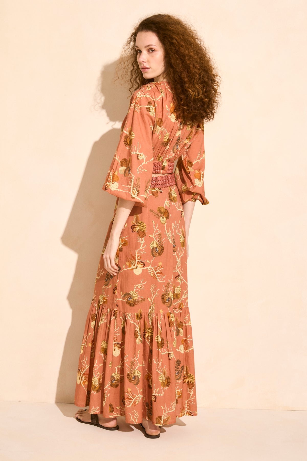 Yatay Ruffle Midi Skirt