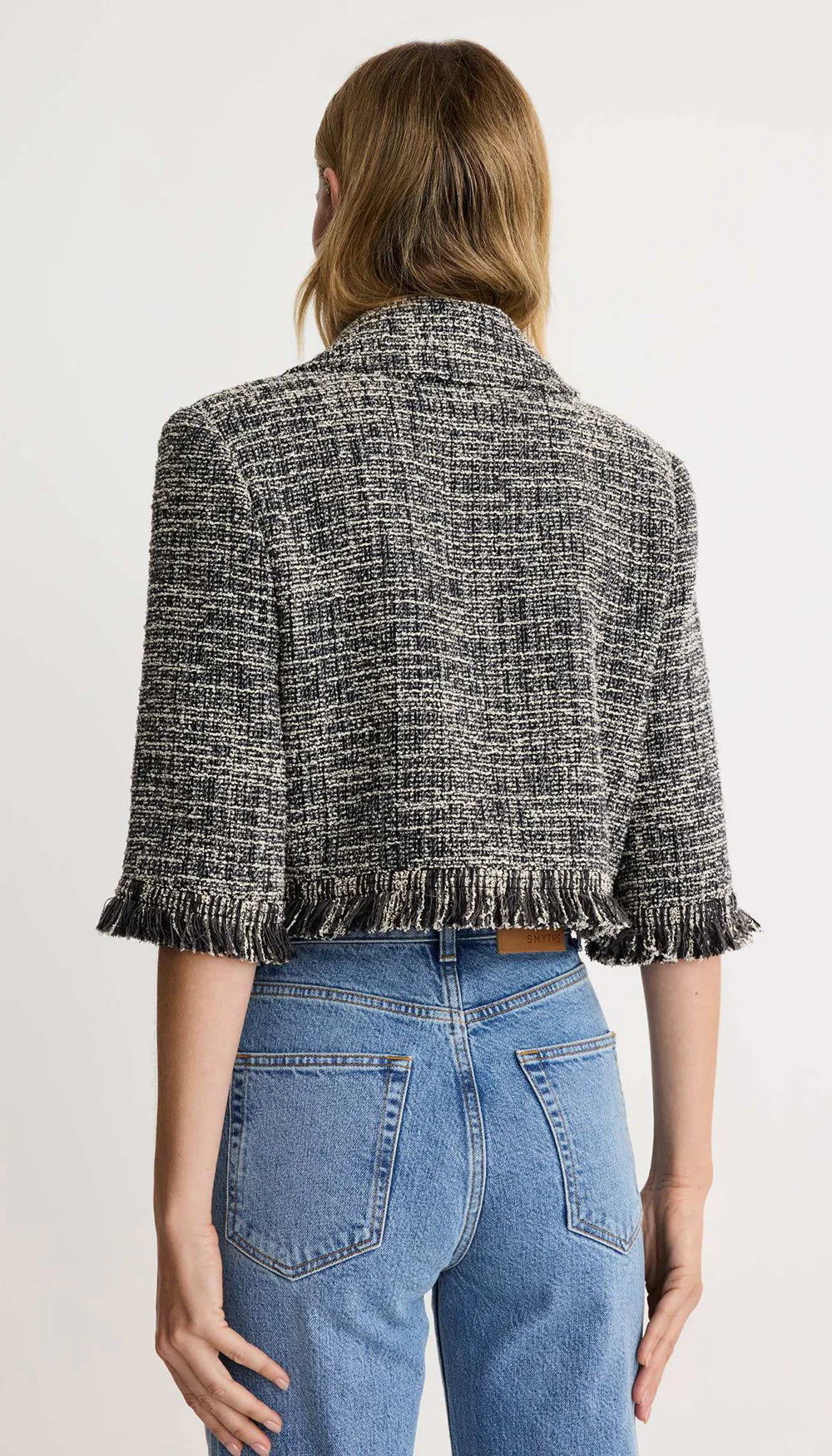 Cropped Sleeve Mini Jacket