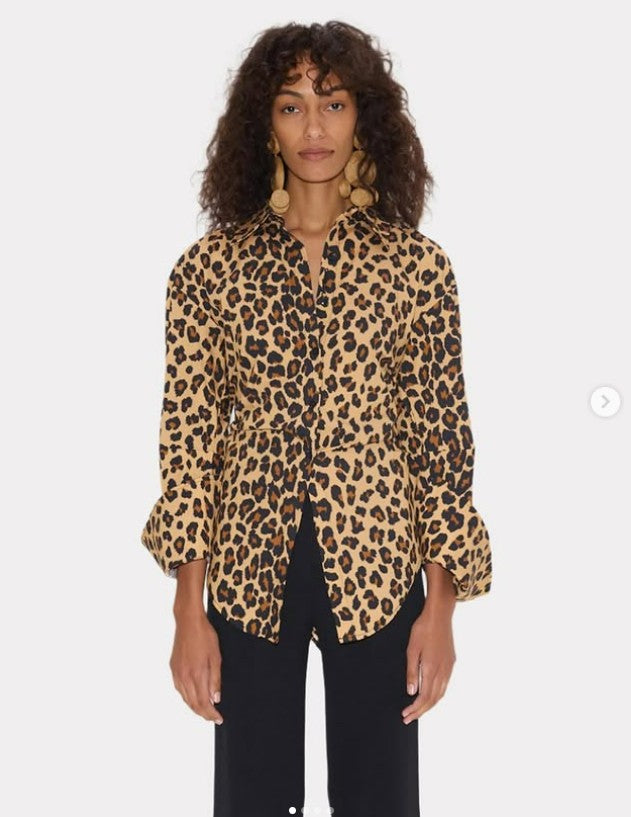 Loch Leopard Poplin Button Up