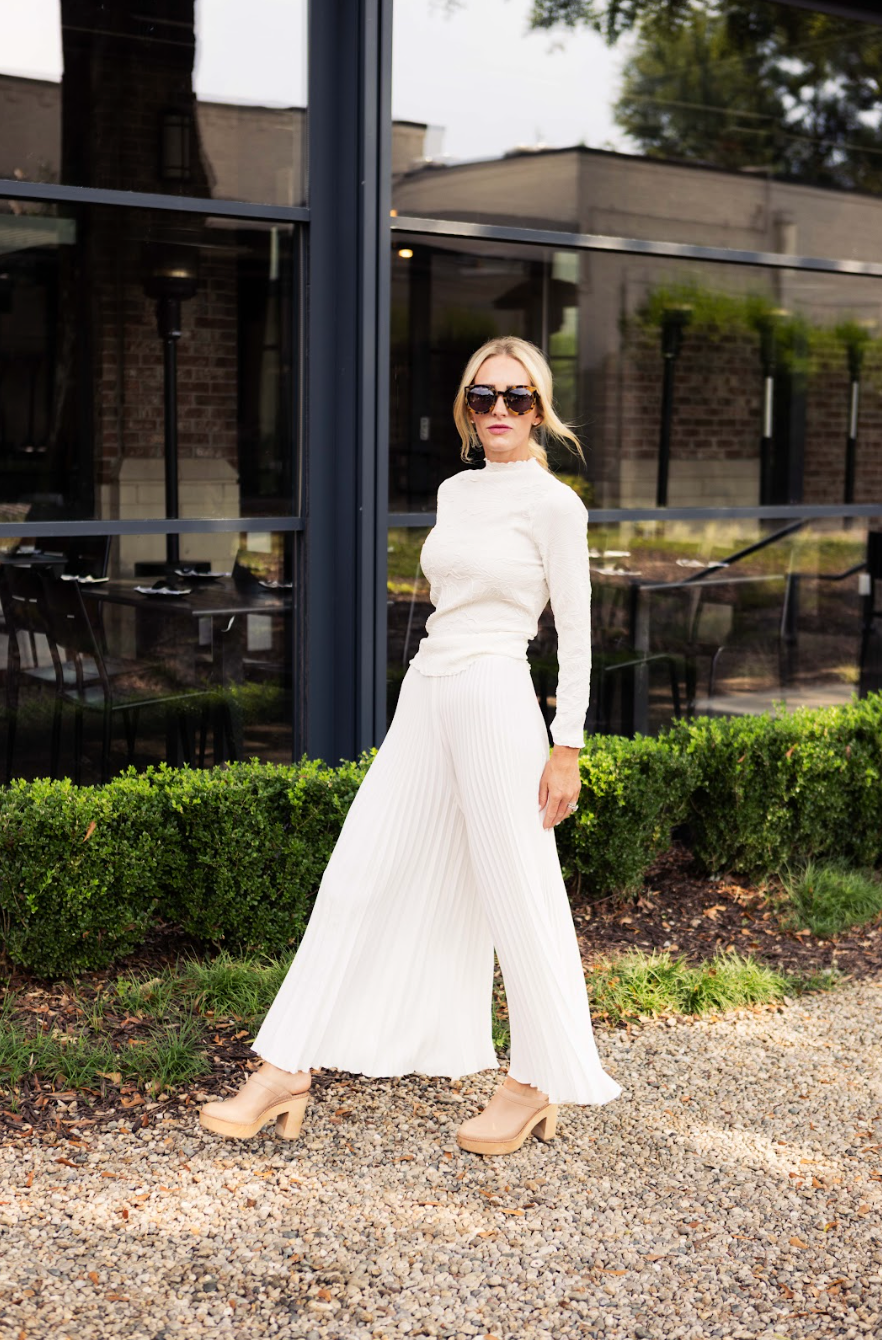 Eve Plissé Palazzo Pant