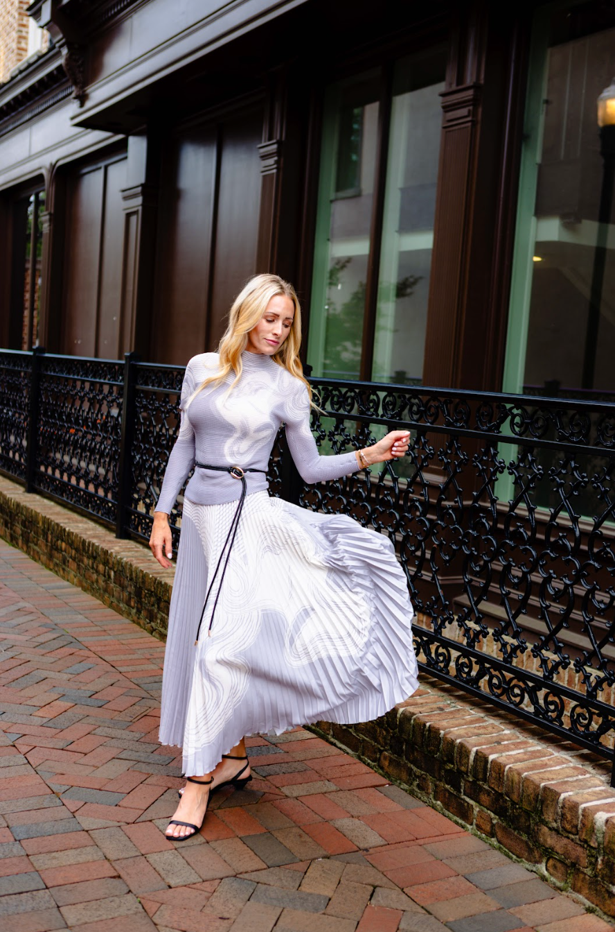 Diana Arabesque Pleated Skirt