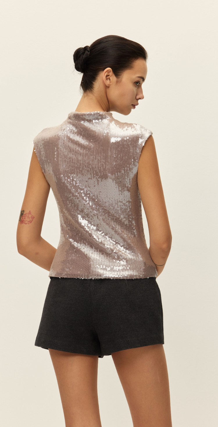 Sabrina Sequin Top