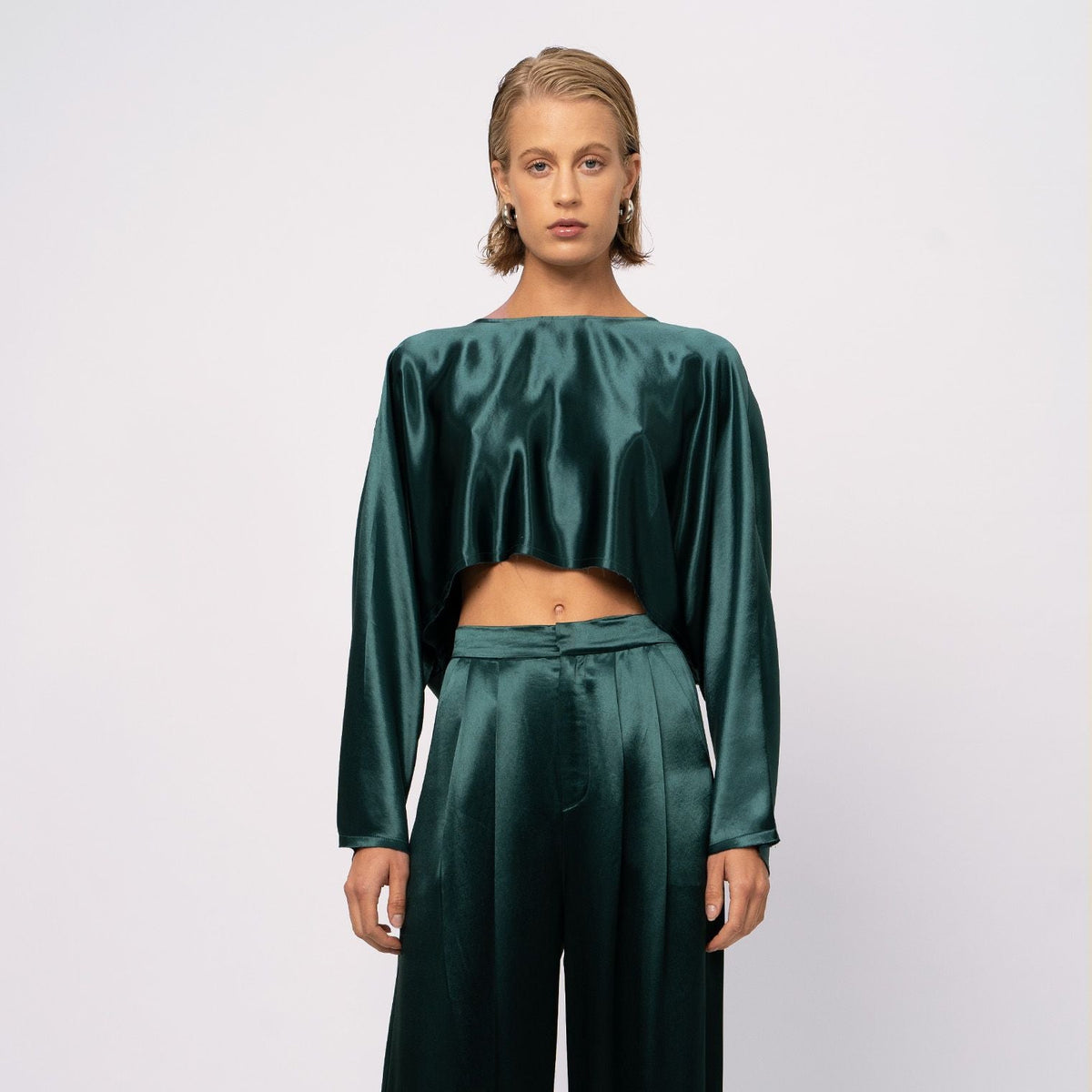 Emilia Crop - Emerald