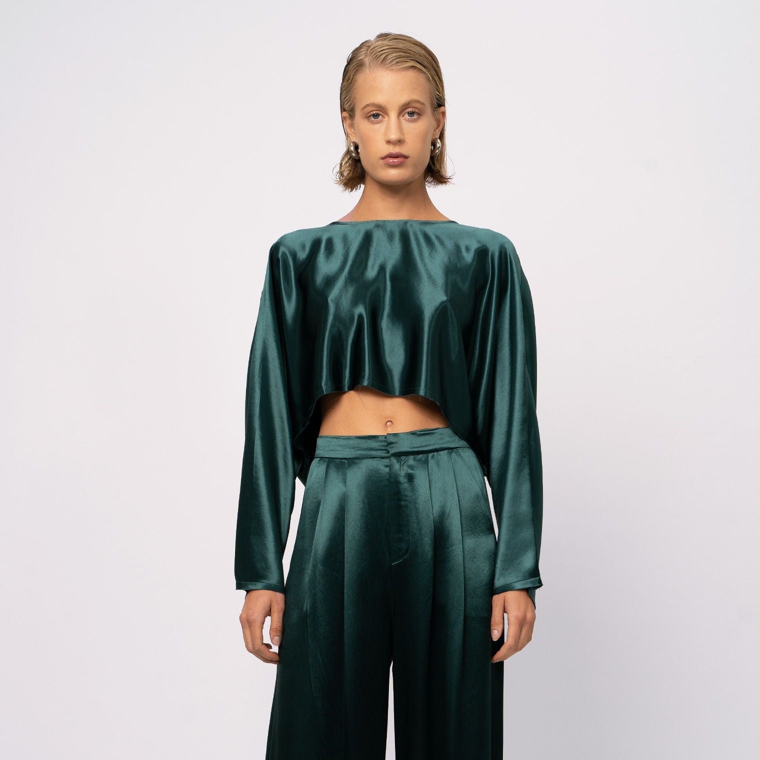 Emilia Crop - Emerald