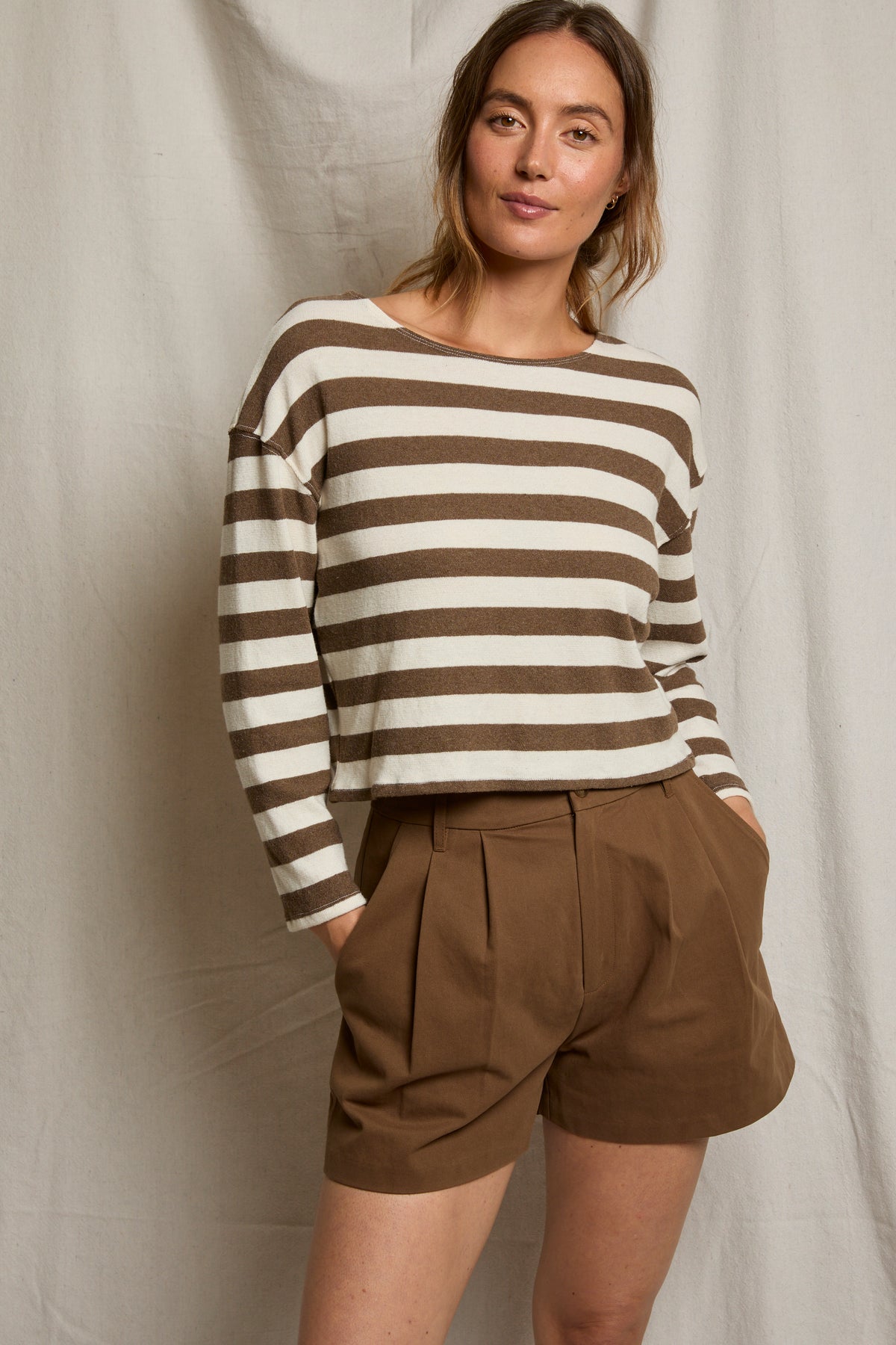 Mocha/Natural Stripe
