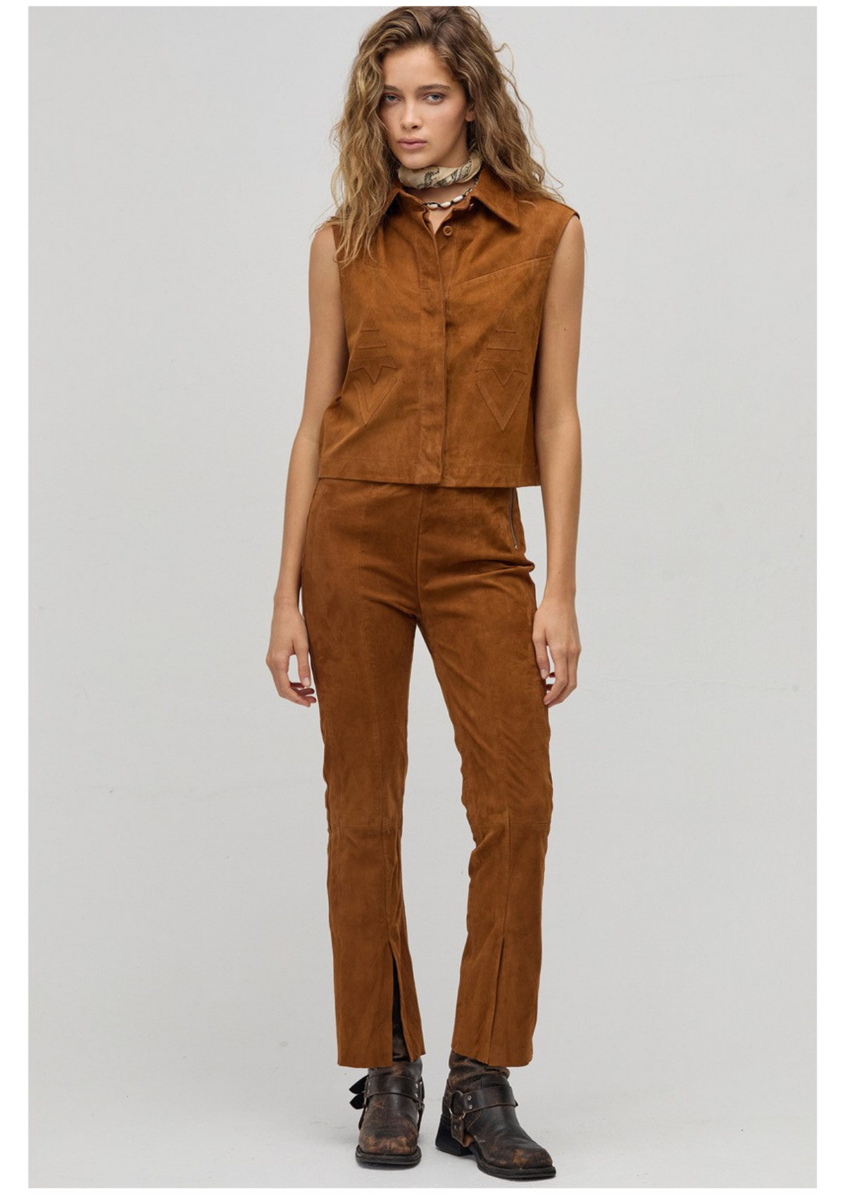Inca Suede Top