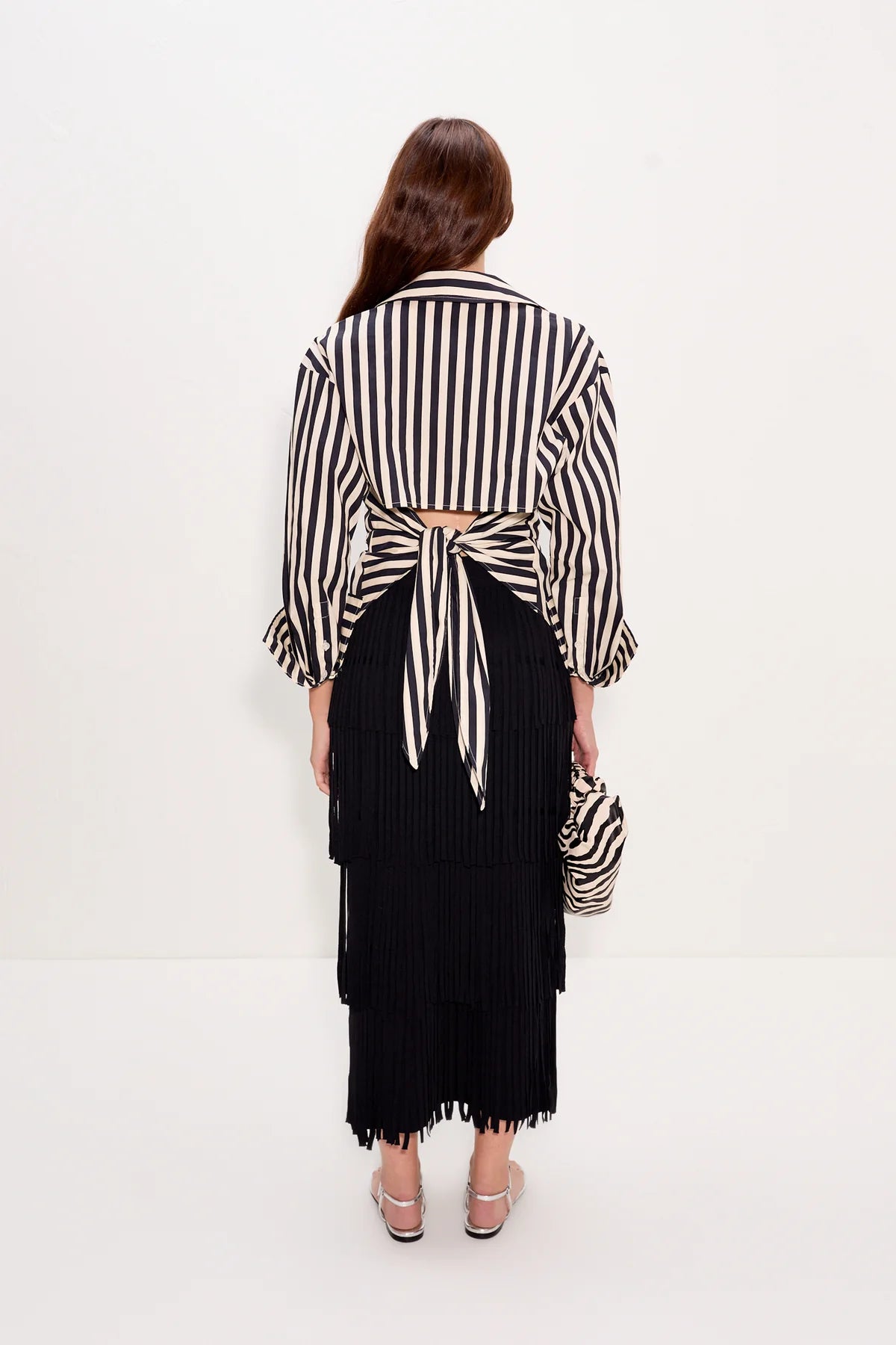 Za Za knit fringe skirt