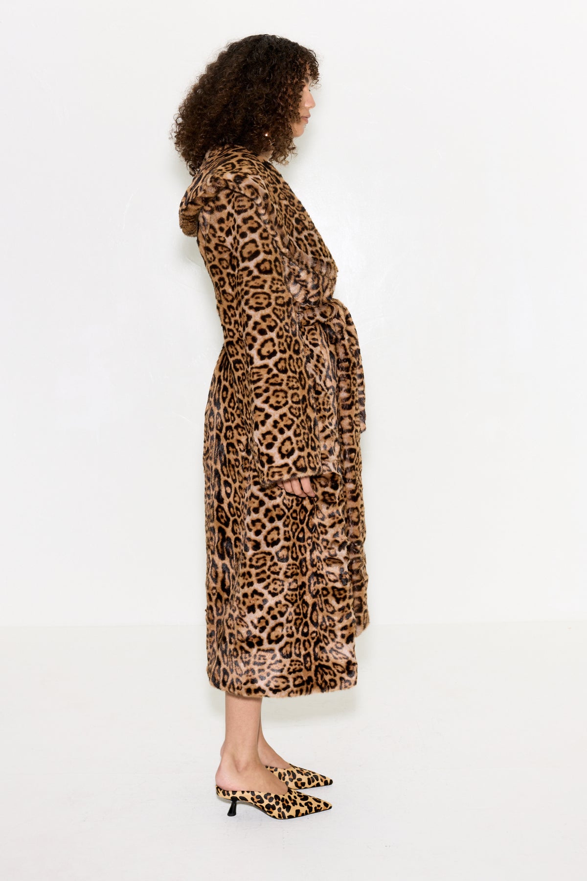 Jones Leopard Wrap Coat