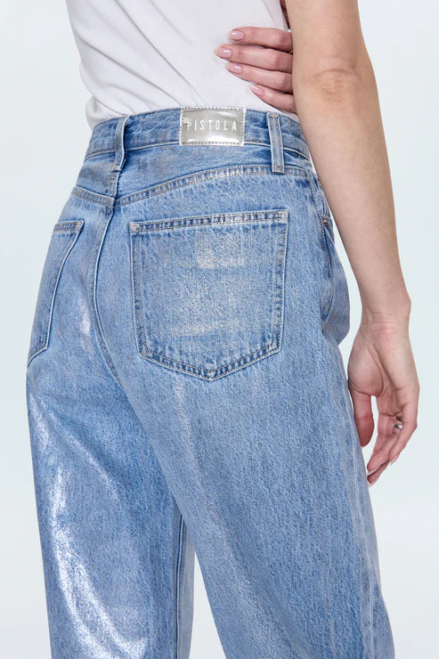 Wes High Rise Barrel Jean