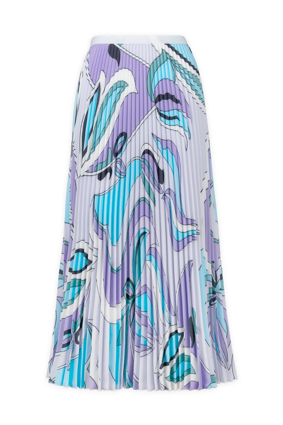 Sorbet Swirl Pleated Skirt