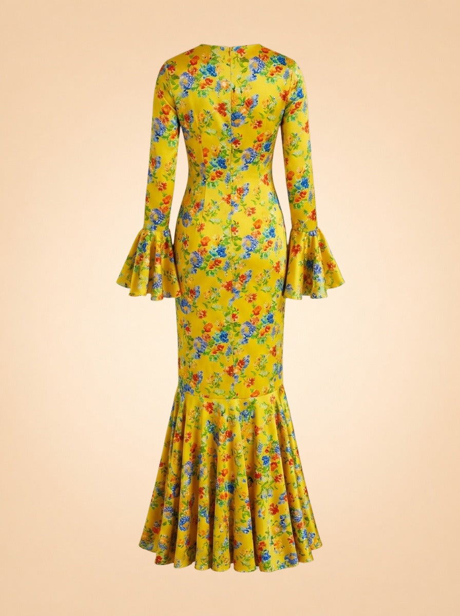Allonia Gown by Caroline Constas in Yellow