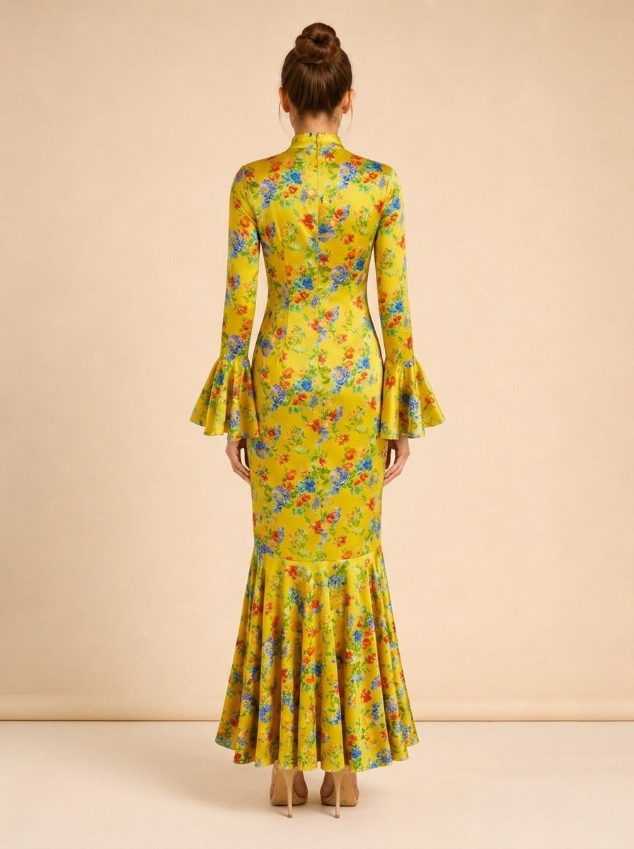 Allonia Gown by Caroline Constas in Yellow