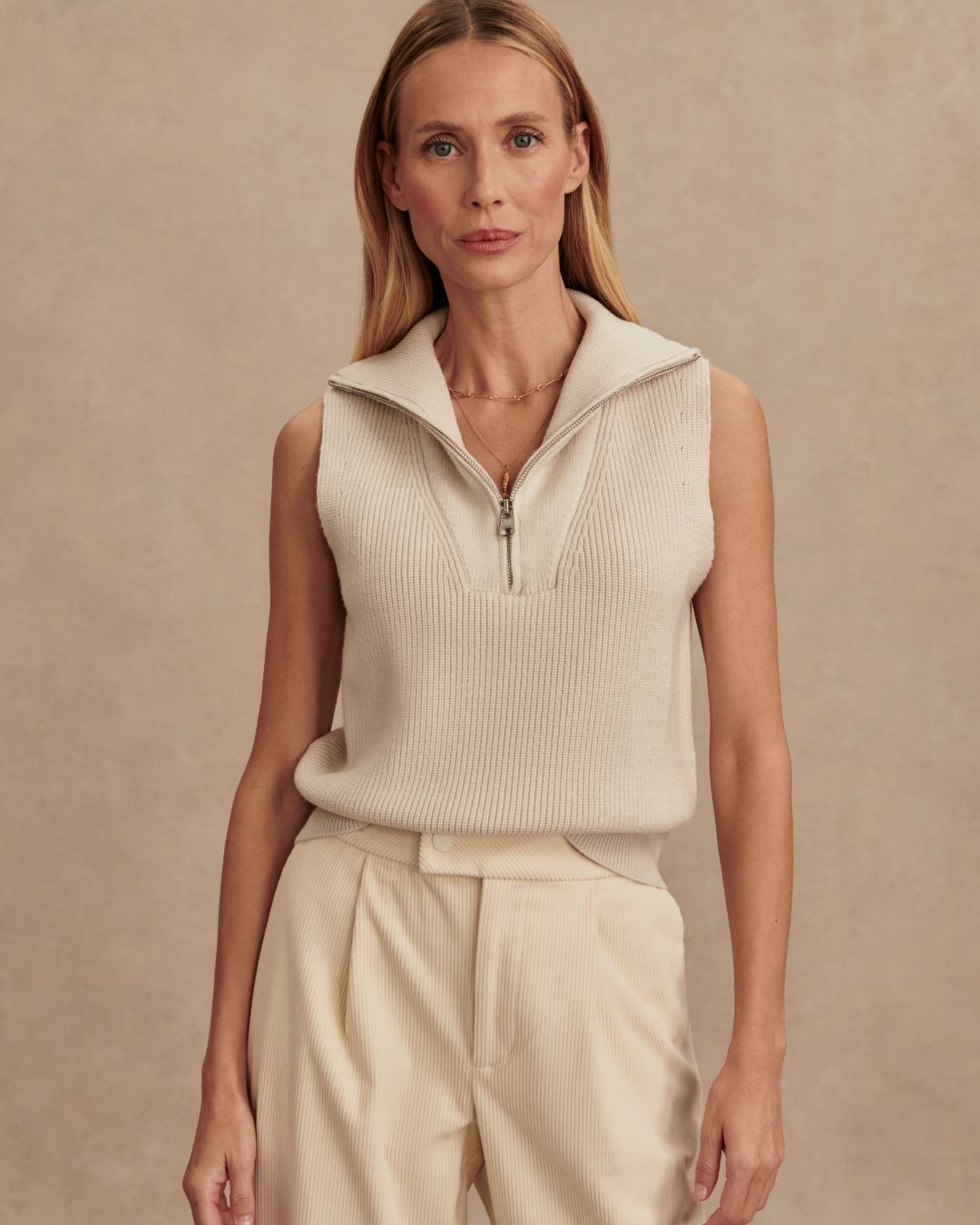 Amina half zip knit
