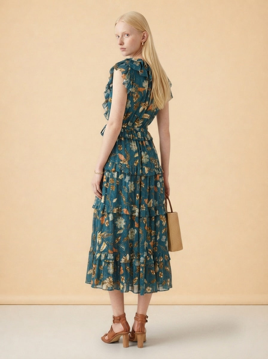 Ulla Johnson Arisa Ruffled Maxi Dress — The Curated Collection at The Maison Marie