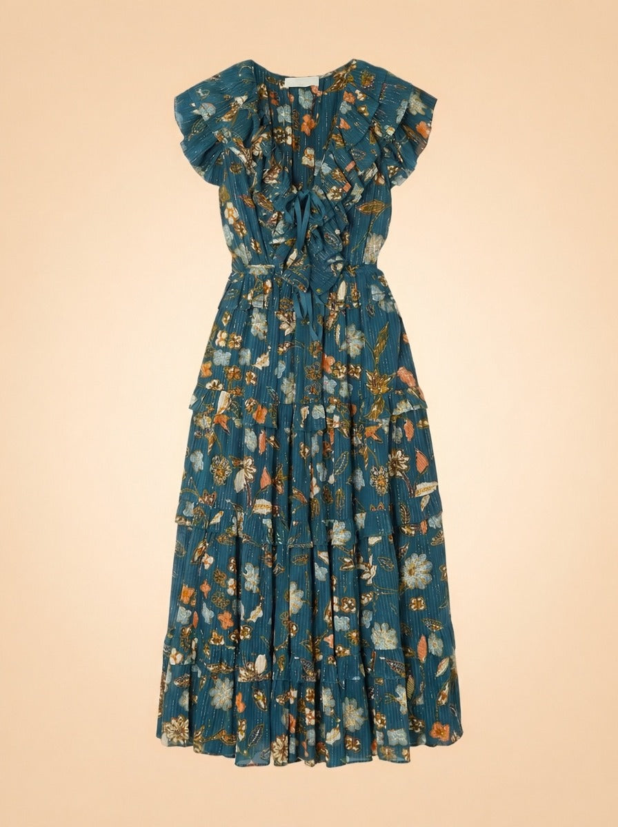 Ulla Johnson Arisa Ruffled Maxi Dress — The Curated Collection at The Maison Marie