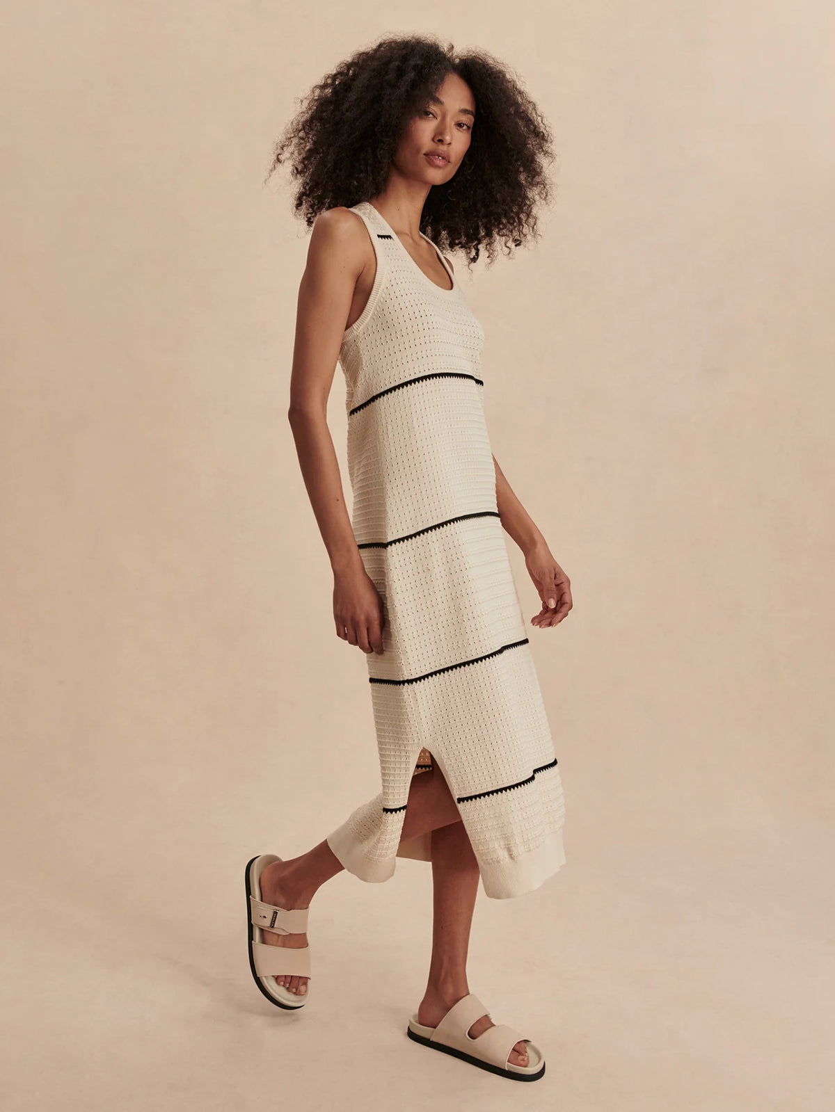 Scott Scoop Neck Midi Dress