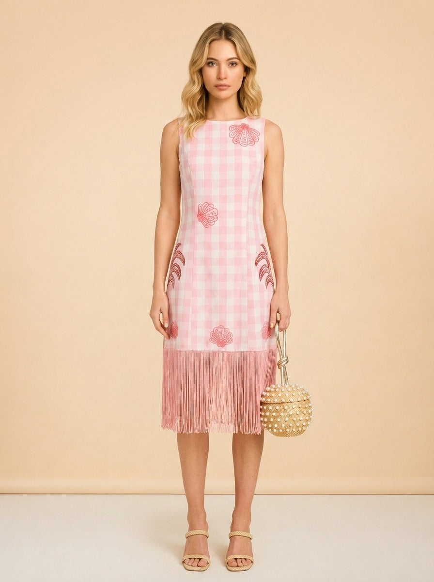 Coco Dress by Eddy in Pink Gingham