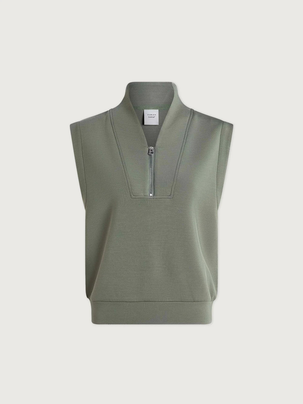Loretta Half-Zip Sleeveless Sweat