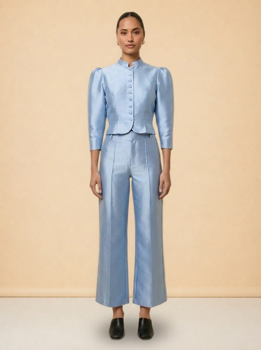 Amoako Blue Set by Destree in Powder blue