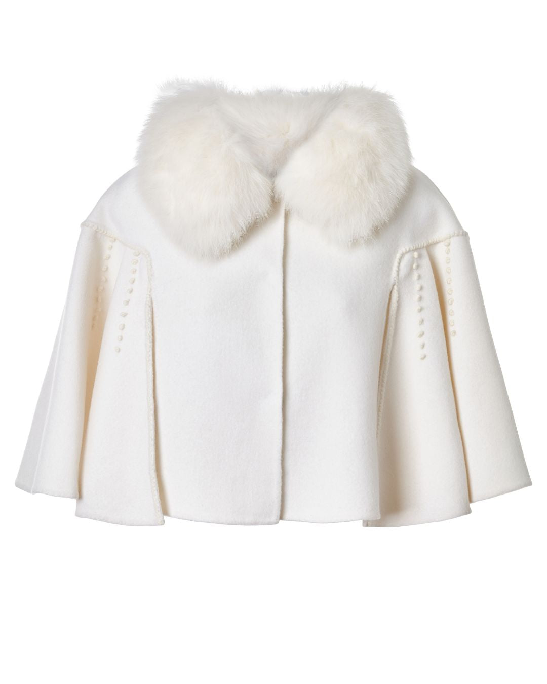 Short Embroidery Caplet