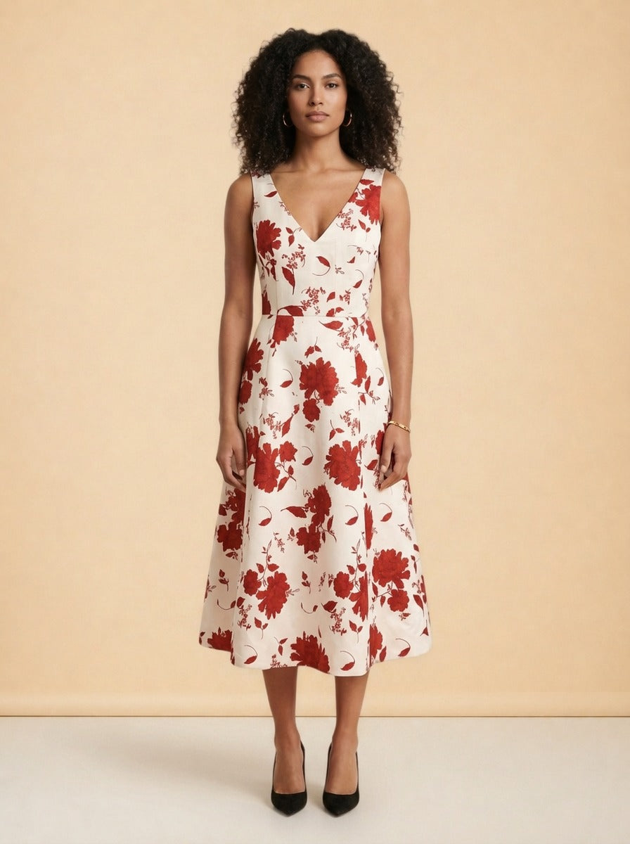 Emilia Wickstead Petrova Midi Dress — The Curated Collection at The Maison Marie
