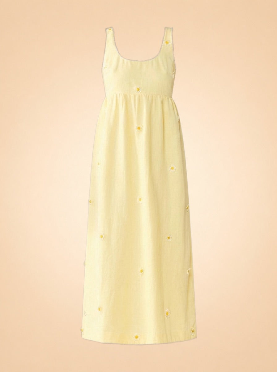 Emily Dress by Eddy in Soft Butter Yellow