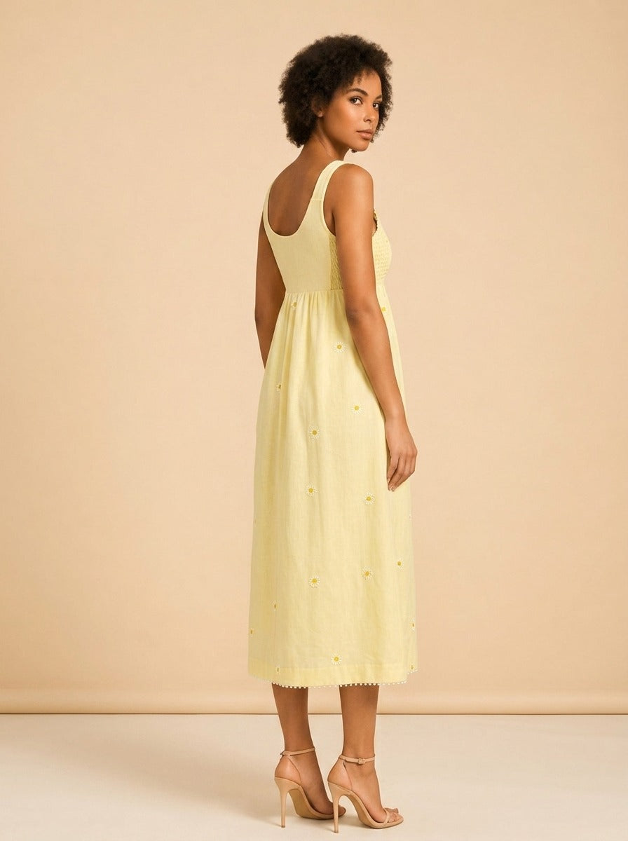 Emily Dress by Eddy in Soft Butter Yellow