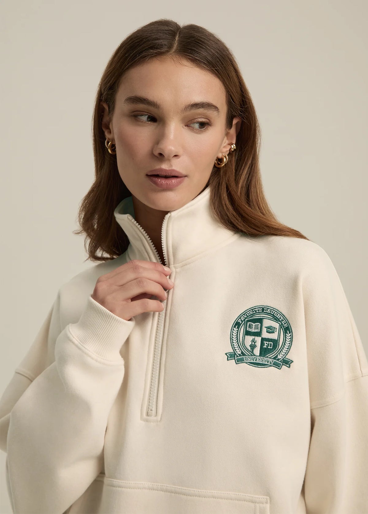 THE COACHES HALF ZIP JACKET