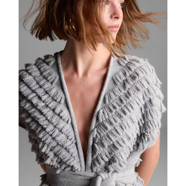 Gray Willamburg Fringe Vest