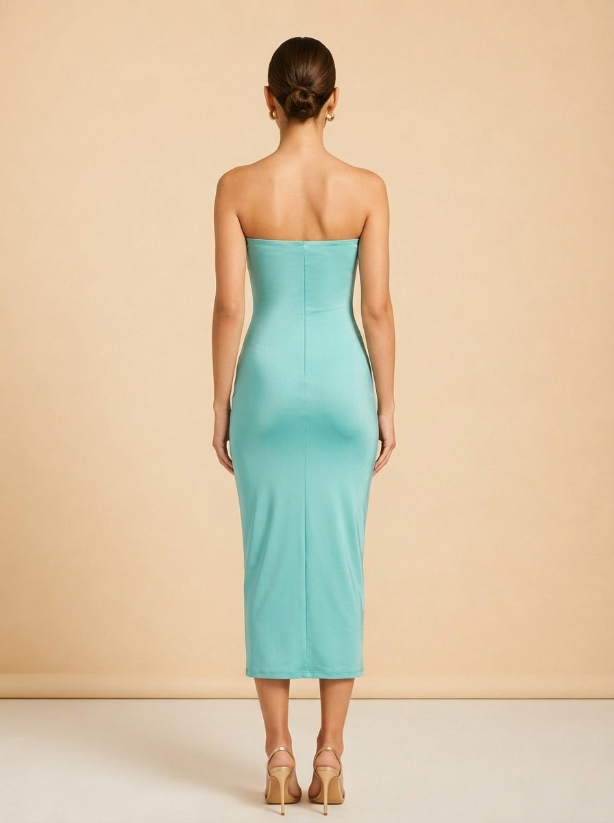 Ida Midi Dress by Shani Shemer in Aqua