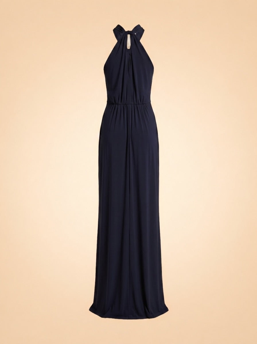 Kaily Jersey Halter Gown by Cinq à Sept in As Shown