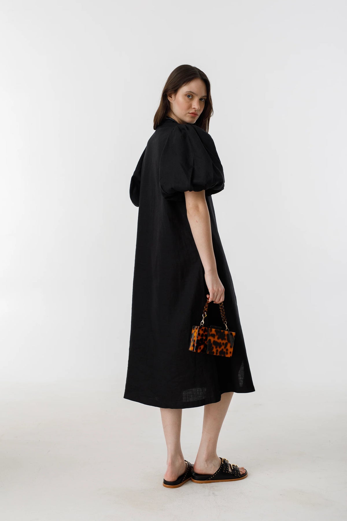 Bubble Linen Dress