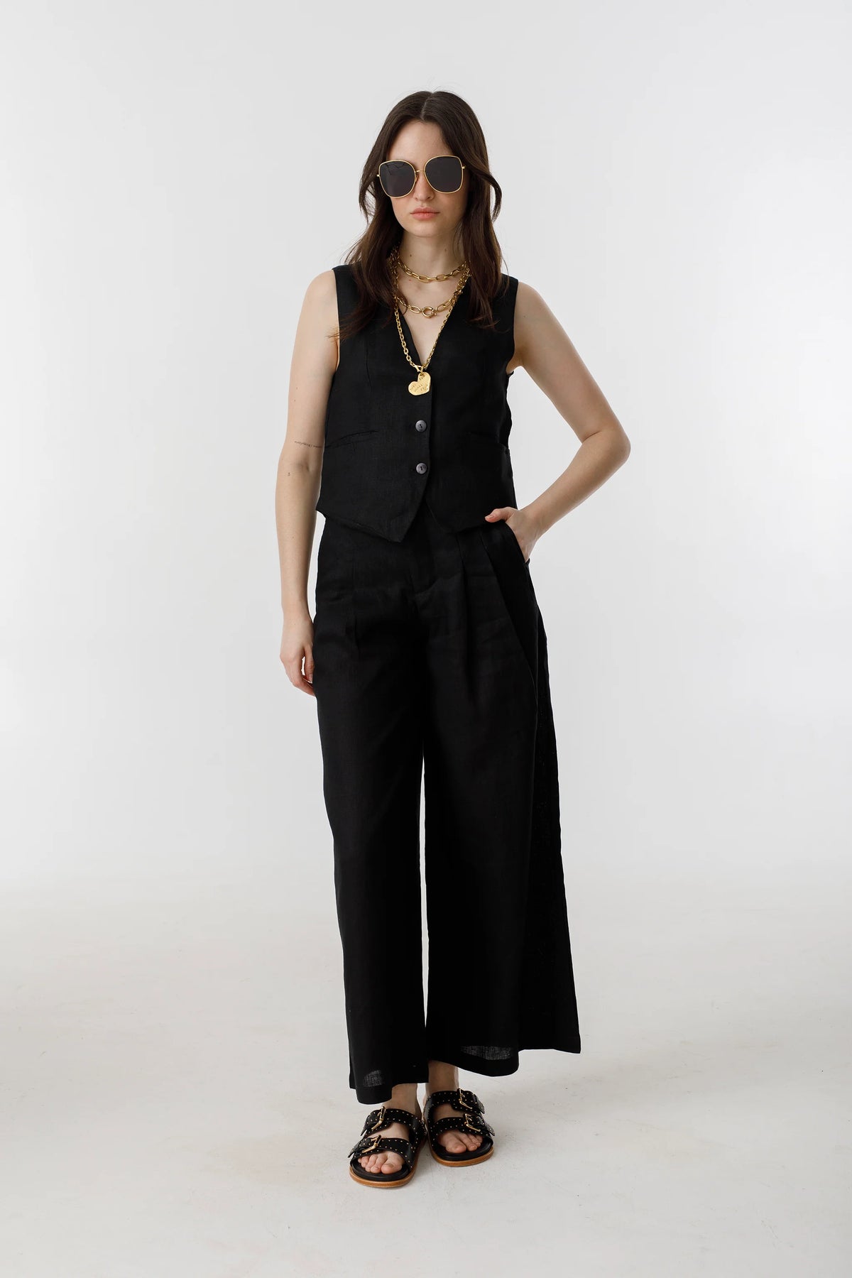 Culotte Linen Pants