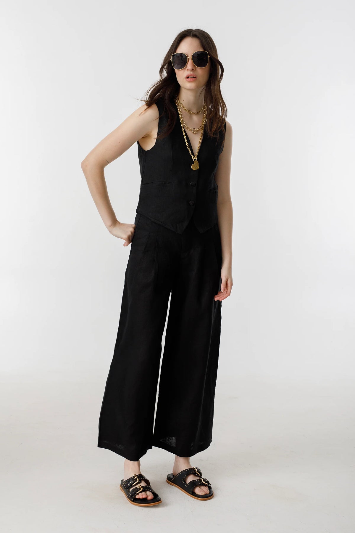 Culotte Linen Pants