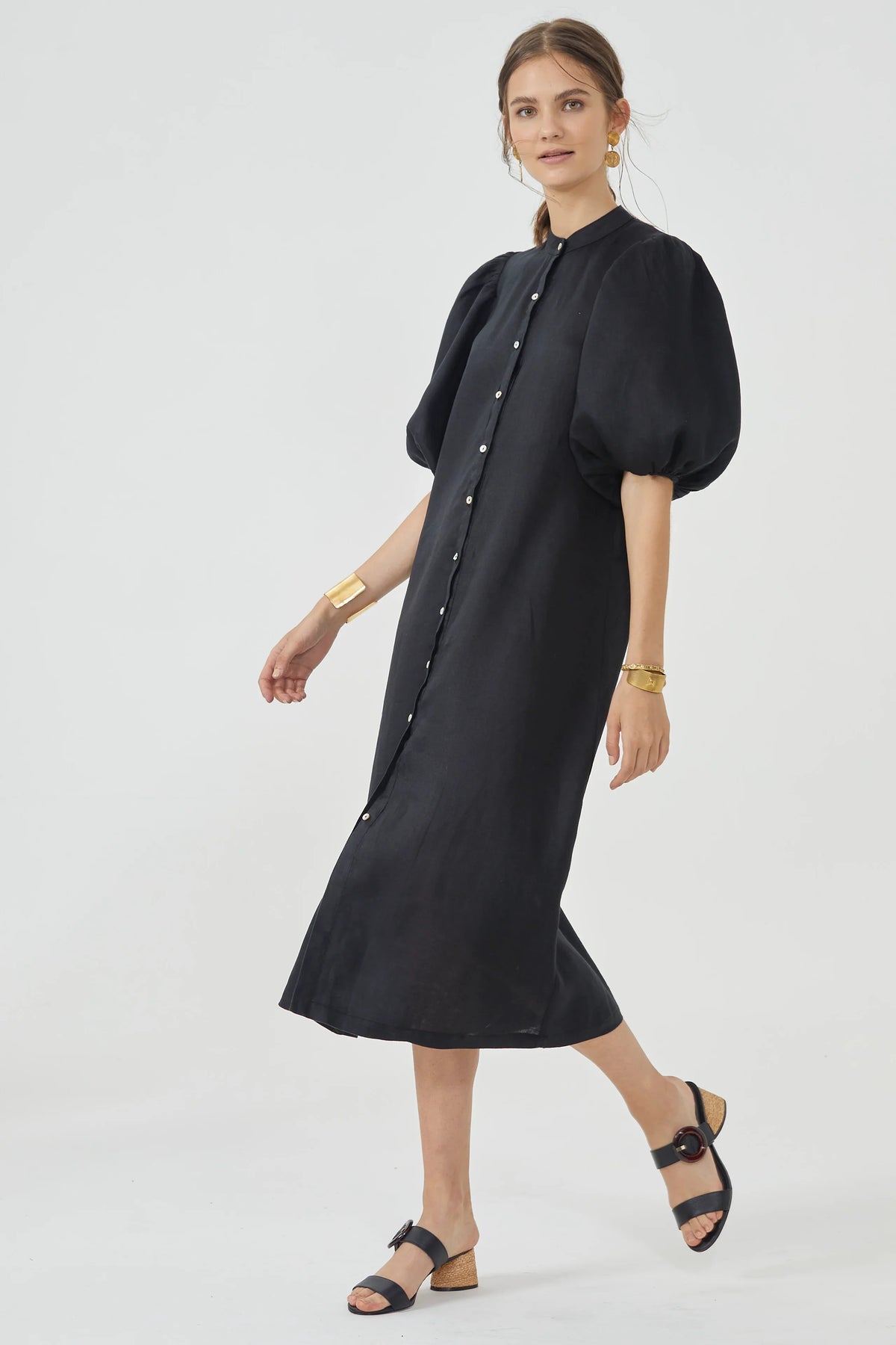 Bubble Linen Dress