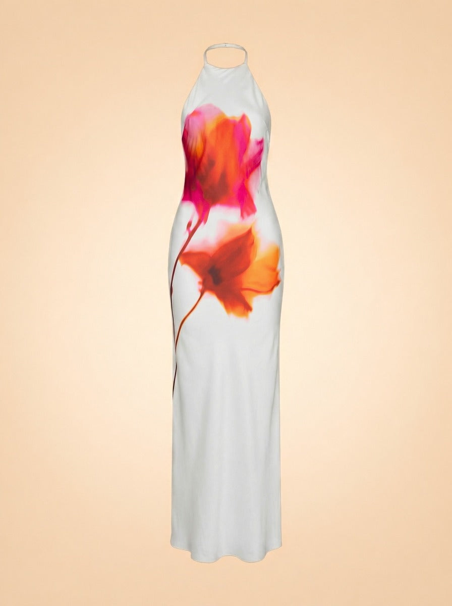 Valerie Gown by Lovers and Friends in White, orange floral