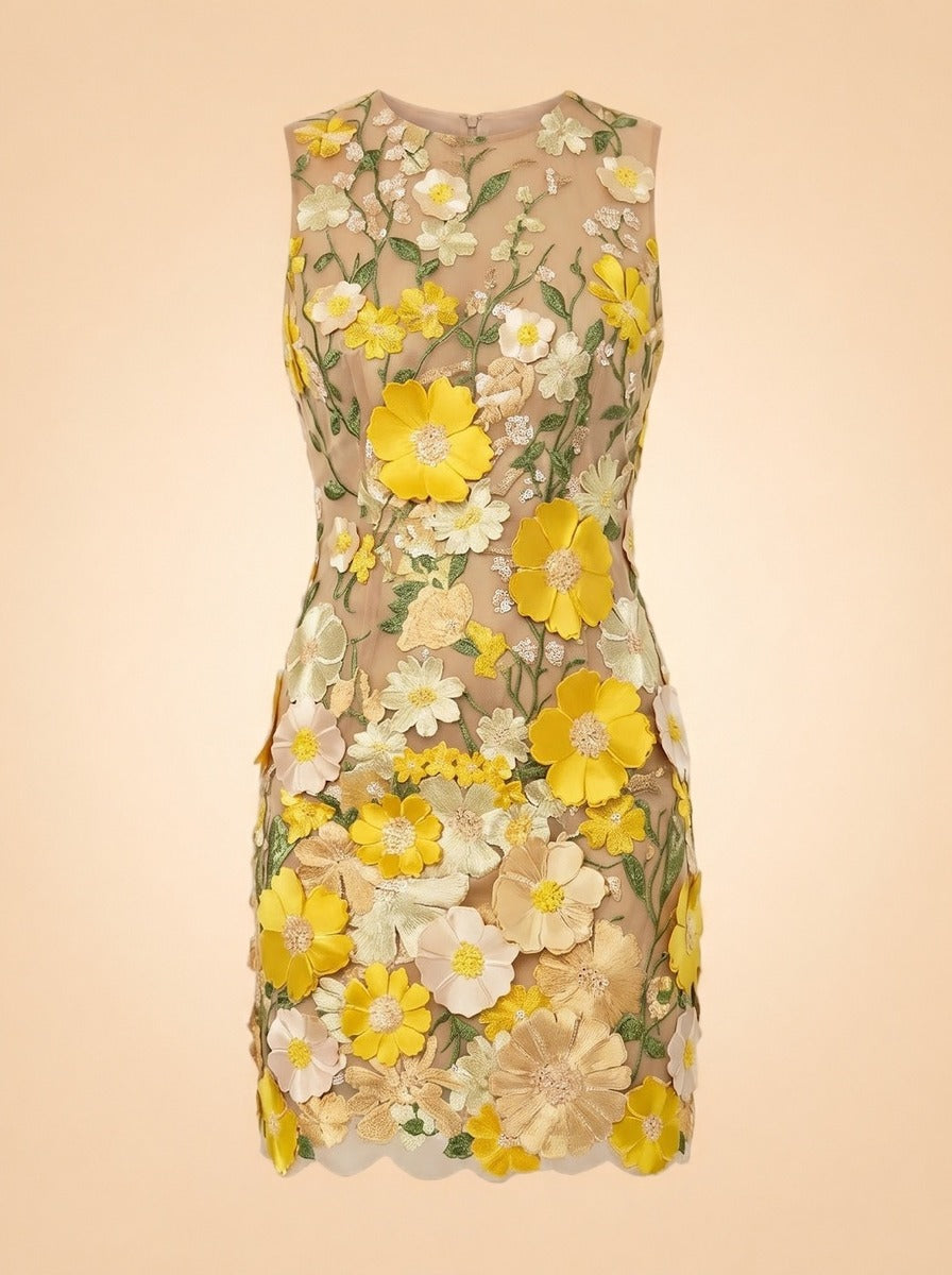 Miranda Appliqué Sequin Dress by Helsi in Floral