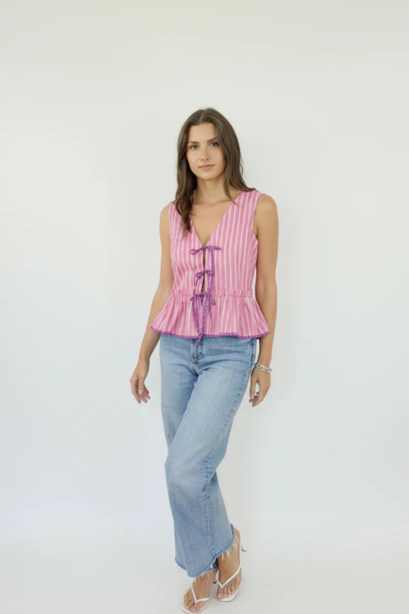 Emilia Tie Top