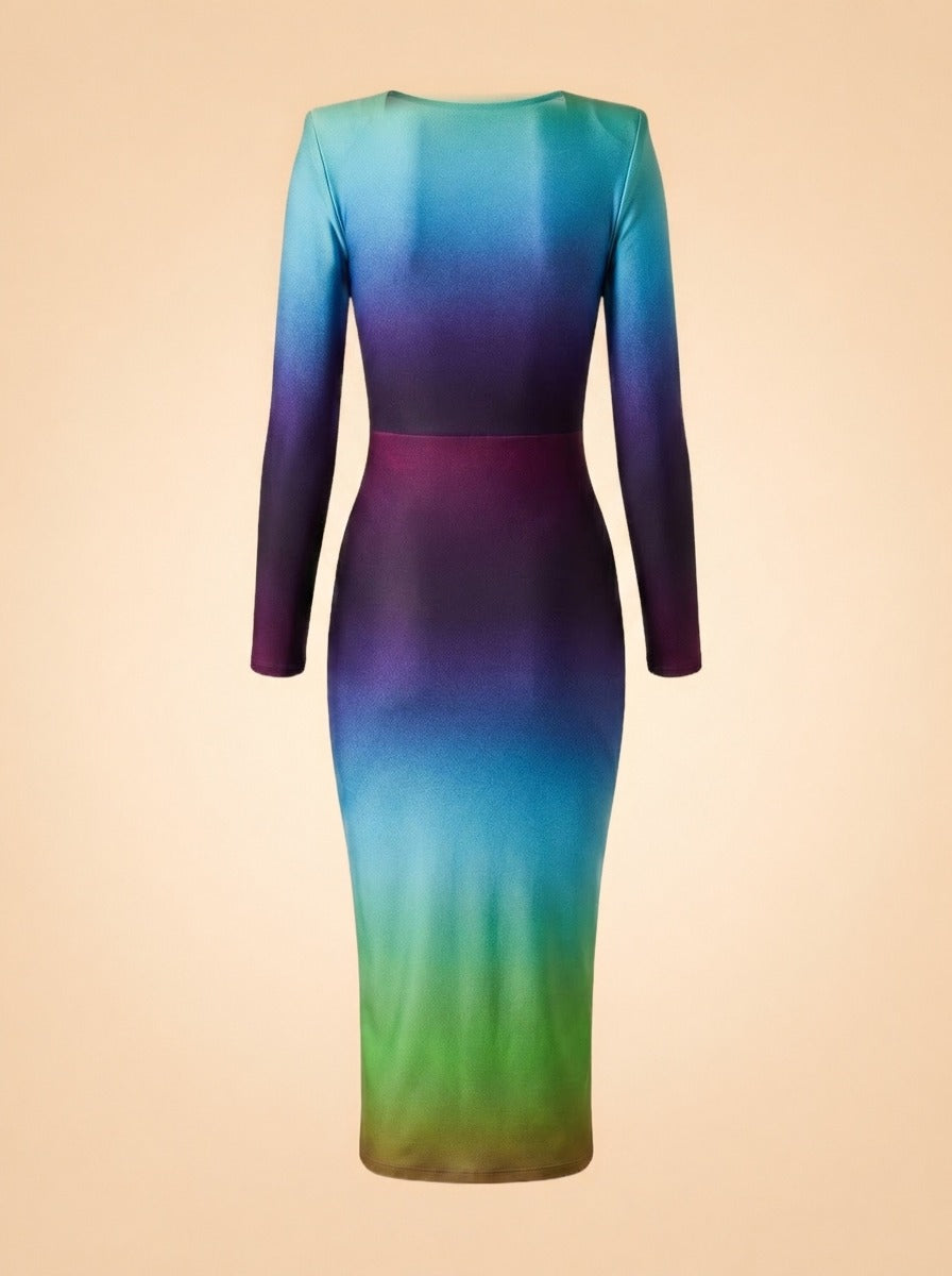 Ombré Midi Dress by Alex Perry in Ombré