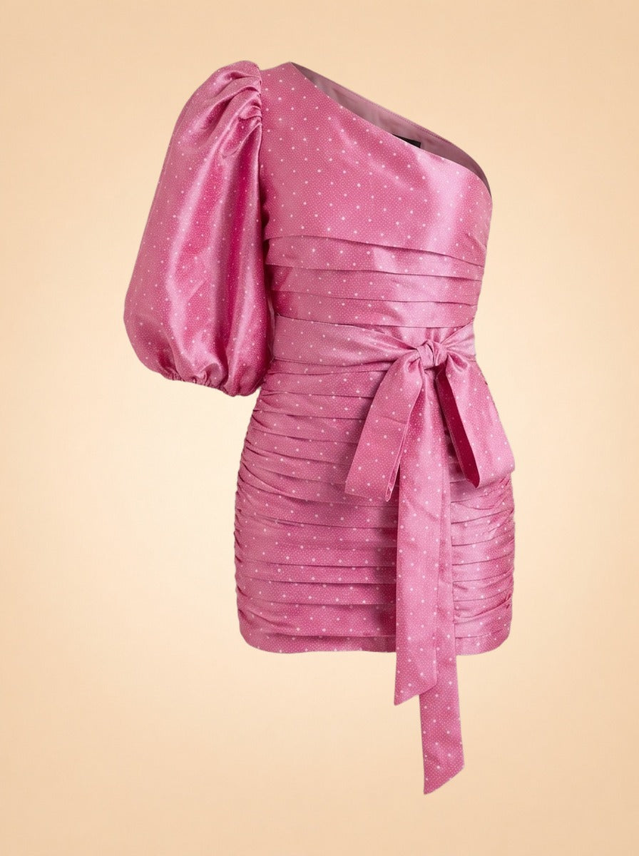 LoveShackFancy One-Shoulder Ruffled Mini Dress — The Curated Collection at The Maison Marie