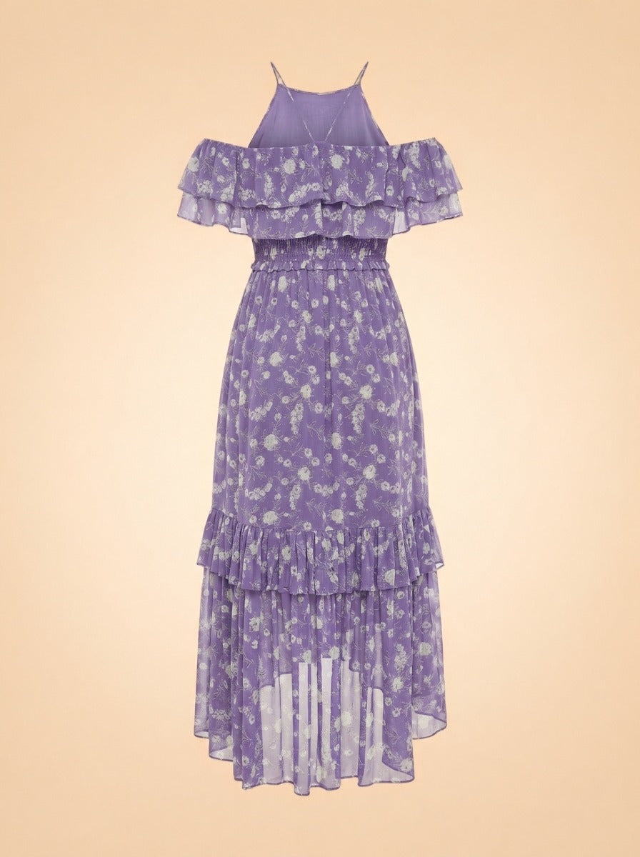 Penninah Midi Dress by Ulla Johnson in Purple floral