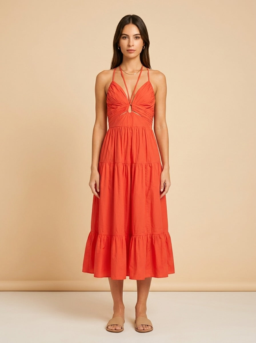Phoebe Cotton Poplin Midi by Ulla Johnson in As Shown